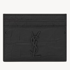 YSL BLACK ON BLACK CARD HOLDER